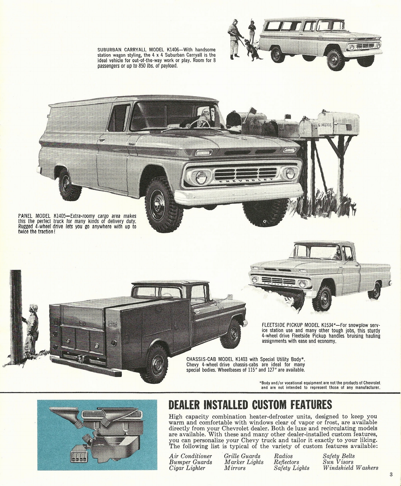 1962 Chevrolet 4WD Trucks Brochure